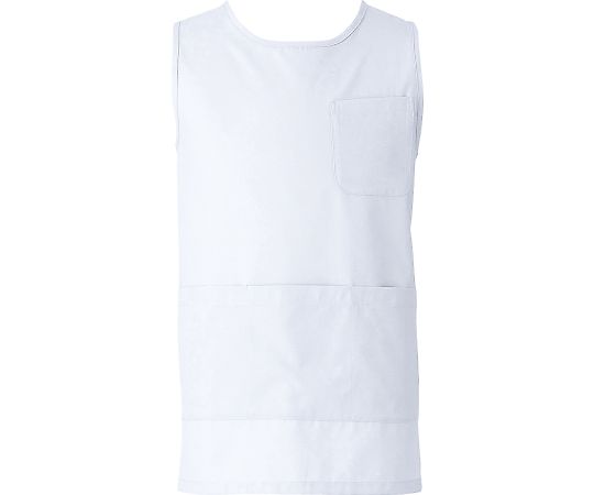 KAZEN ショートエプロン 白 4L 932-70 4L 1枚（ご注文単位1枚）【直送品】