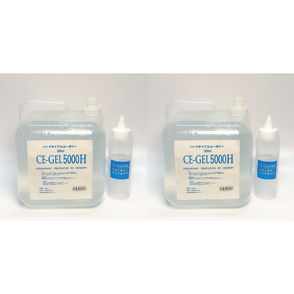 ちばら エコーゼリー 5L×2個入 ハードタイプ(超音波検査用) CE-GEL5000H 1箱(ご注文単位1箱)【直送品】