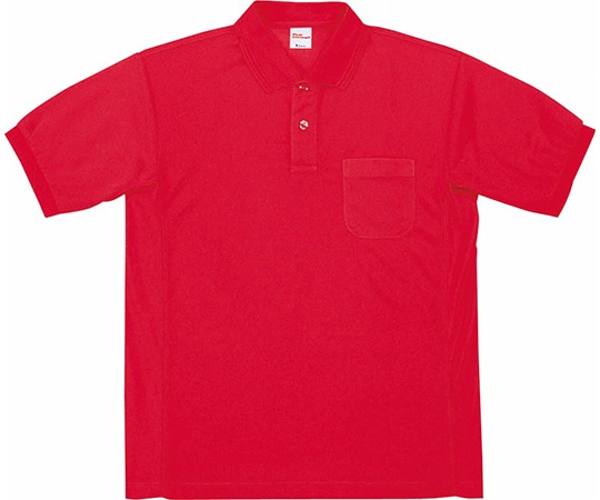WHISEL(自重堂) 半袖ポロシャツ レッド L 47664 1枚(ご注文単位1枚)【直送品】