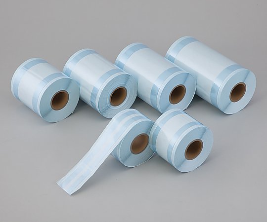 アズワン 滅菌バッグ（ヒダ付・ガゼットロールタイプ） 350mm×80mm×100m ERG-350EN 1巻（ご注文単位1巻）【直送品】