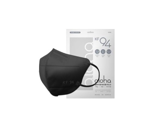 Daesung Medical aloha KF94マスク(黒) 100枚入 1箱(ご注文単位1箱)【直送品】