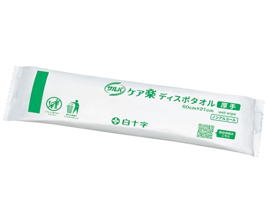 白十字 サルバ ケア楽 ディスポタオル 厚手 1箱(300本入) 42717 1箱(ご注文単位1箱)【直送品】