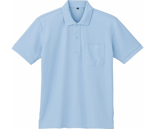 WHISEL（自重堂） 半袖ポロシャツ サックス M 85874 1枚（ご注文単位1枚）【直送品】