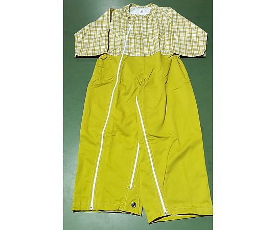 アズワン 介護つなぎ イエロー Mサイズ 10枚入 1箱(ご注文単位1箱)【直送品】