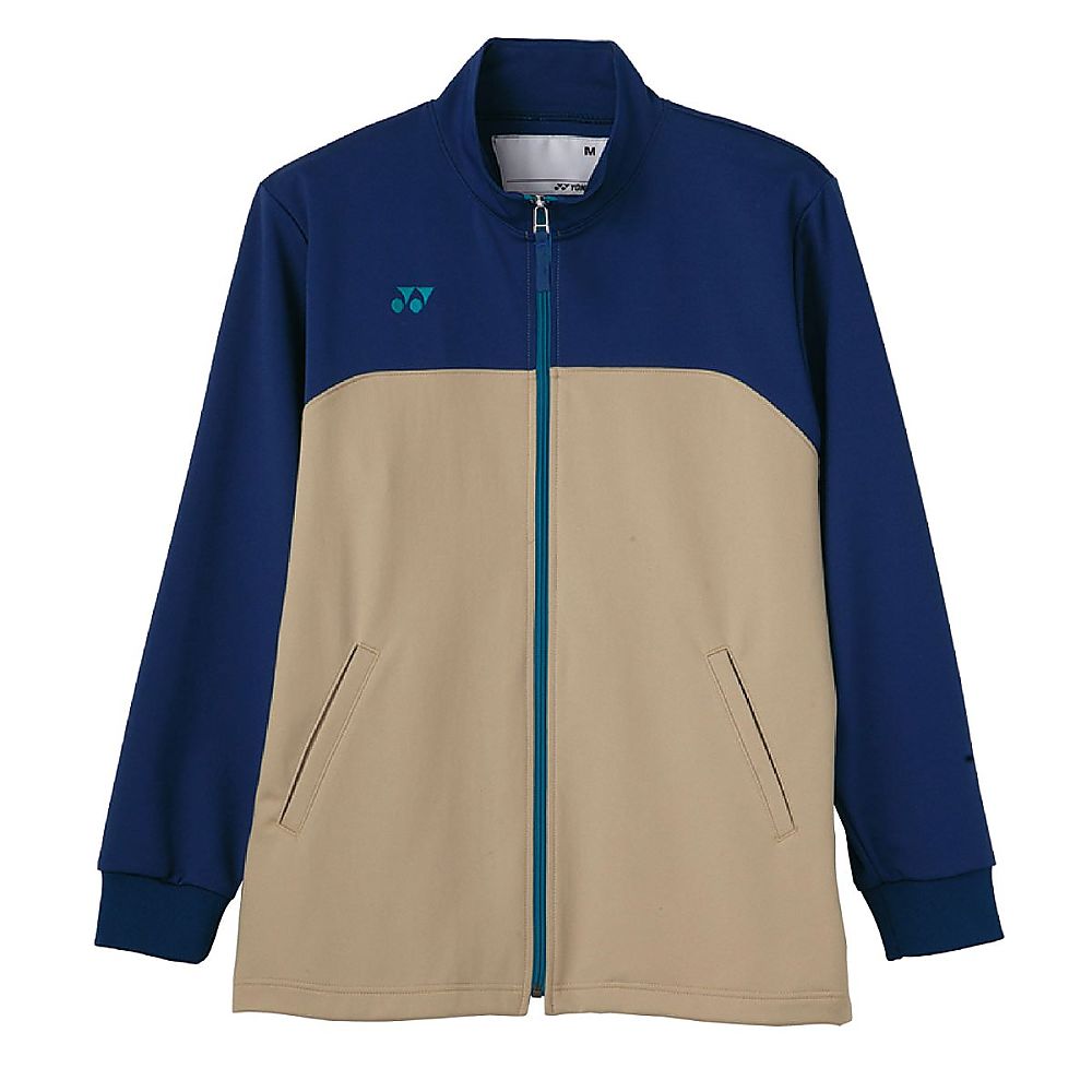 YONEX（トンボ） Mケアワークジャケット インディゴブルー×ベージュ L（身丈71cm） CY106-85 L 1枚（ご注文単位1枚）【直送品】