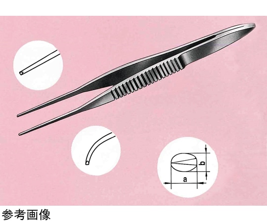 Leprex 極先細有鈎ピンセット 直型 0.4×0.25mm LMA-49-2 1個(ご注文単位1個)【直送品】
