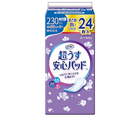 リブドゥコーポレーション リフレ 超うす安心パッド まとめ買いパック 230cc 24枚×18袋 18420 1ケース(ご注文単位1ケース)【直送品】