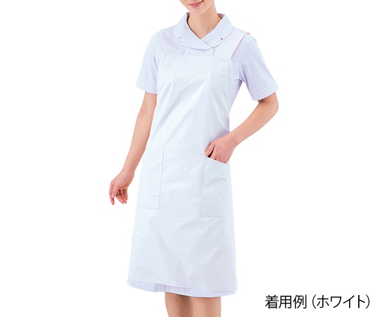 住商モンブラン エプロン (男女兼用/ポケット内ペン差し付き) ホワイト/M 75-511 1枚(ご注文単位1枚)【直送品】