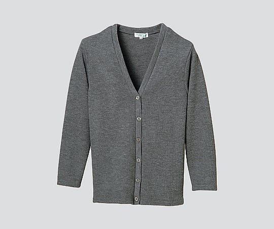 ディーフェイズ ロングカーディガン （Vネック） グレー/S C-10 1枚（ご注文単位1枚）【直送品】