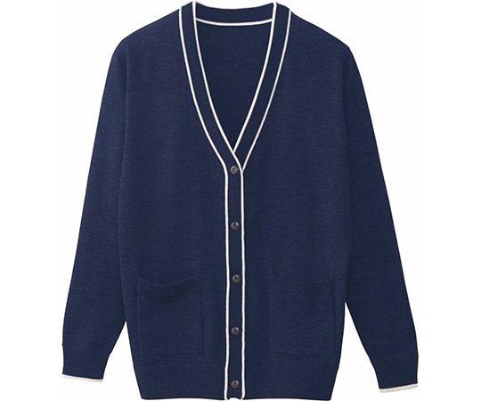 WHISEL（自重堂） カーディガン ネービー M WH90319 1枚（ご注文単位1枚）【直送品】
