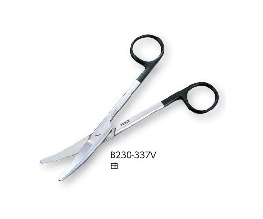 日本フリッツメディコ 剪刀(スーパー・メーヨー剪刀) 曲 170mm B230-337V 1本(ご注文単位1本)【直送品】