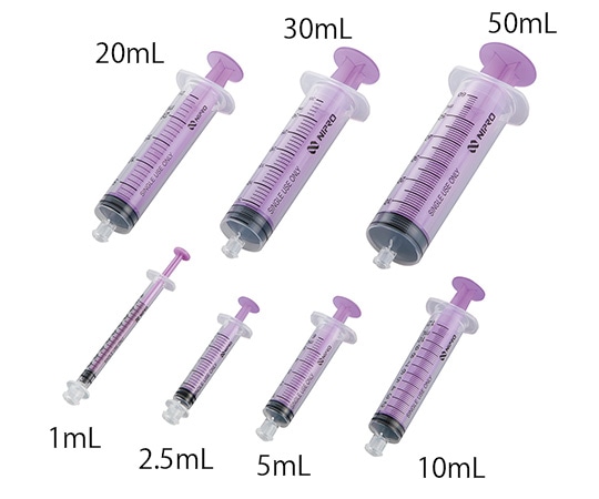 ニプロ ENシリンジ(キャップなし) 電子線滅菌(個包装) 1mL 100本入 60-001 1箱(ご注文単位1箱)【直送品】