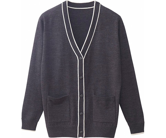 WHISEL（自重堂） カーディガン グレー LL WH90319 1枚（ご注文単位1枚）【直送品】