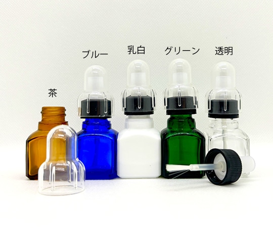 堀内製作所 ネジ付き薬瓶ハケ グリーン G-05 1個（ご注文単位1個）【直送品】