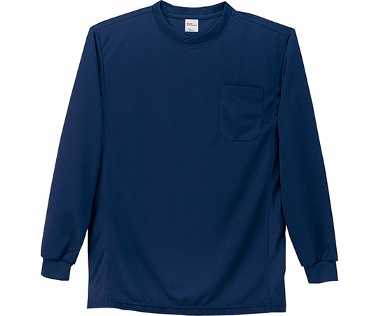 WHISEL（自重堂） 長袖Tシャツ ネービー LL 47674 1枚（ご注文単位1枚）【直送品】