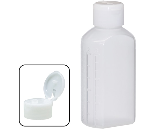 金鵄製作所 マーカー投薬瓶 100mL ワンタッチキャップ（ホワイト:白）1箱（120本入） B35A0-00000 1箱（ご注文単位1箱）【直送品】
