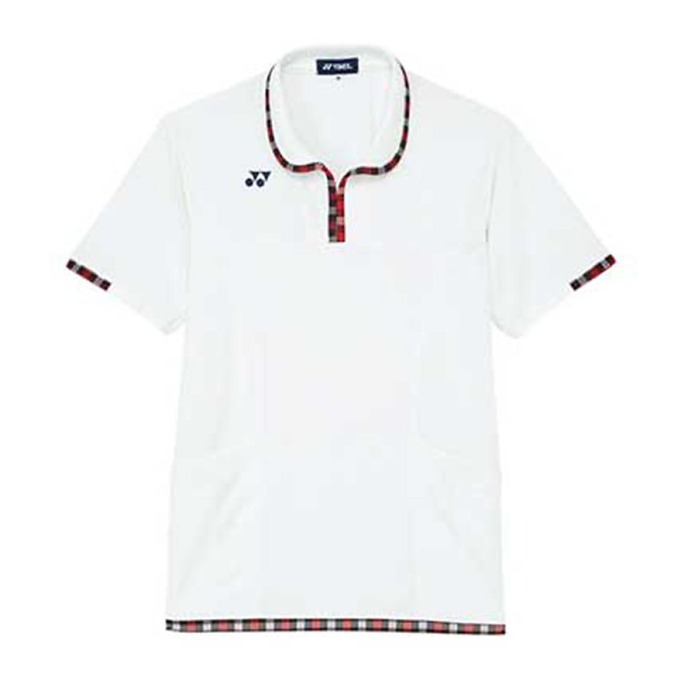 YONEX（トンボ） レディスニットシャツ ホワイト LL（身丈68cm） CY303-01 LL 1枚（ご注文単位1枚）【直送品】