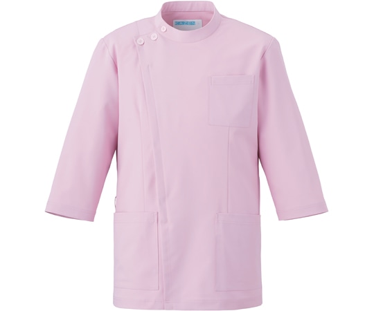 KAZEN ジャケット七分袖男女兼用 ピンク 3L 763-43 1枚(ご注文単位1枚)【直送品】
