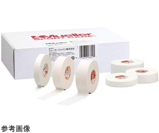 MUELLER ホワイトプロ アスレチックテープ 19mm 1箱(18巻入) 51819 1箱(ご注文単位1箱)【直送品】