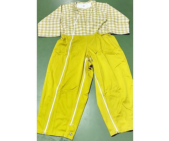 アズワン 介護つなぎ イエロー LLサイズ 10枚入 1箱(ご注文単位1箱)【直送品】