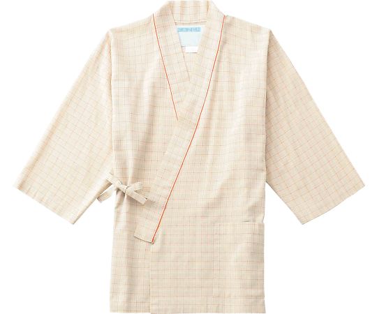 KAZEN 患者衣上衣（甚平型） M 287-23 M 1枚（ご注文単位1枚）【直送品】