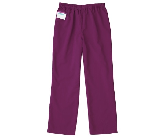KAZEN 手術スラックス（男女兼用） プラム 4L 155-95 4L 1枚（ご注文単位1枚）【直送品】