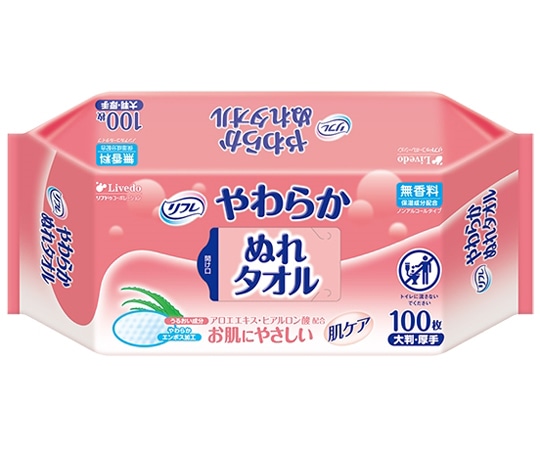 リブドゥコーポレーション リフレ やわらかぬれタオル 100枚×12袋入 92427 1ケース（ご注文単位1ケース）【直送品】