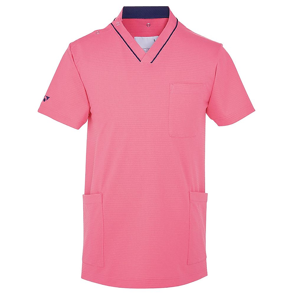 YONEX(トンボ) スクラブ ピンク 3L(身丈76cm) CY805-11 3L 1枚(ご注文単位1枚)【直送品】