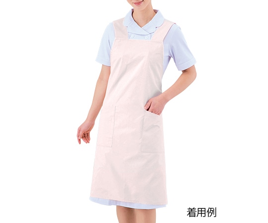 住商モンブラン エプロン (男女兼用/ポケット内ペン差し付き) ピンク/M 75-513 1枚(ご注文単位1枚)【直送品】