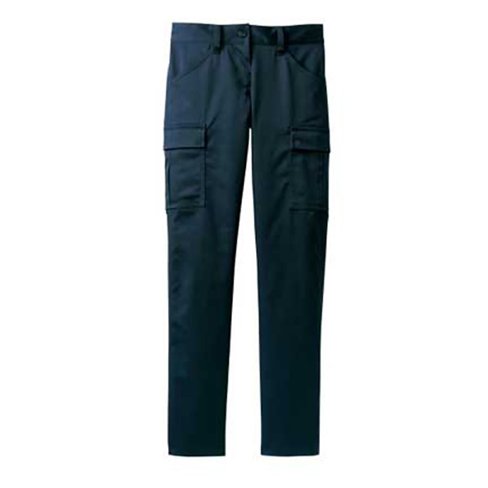 KIRAKU（トンボ） レディスカーゴパンツ ネイビー S（股下73cm） CR661-88 S 1枚（ご注文単位1枚）【直送品】