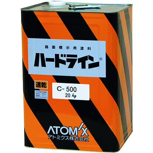トラスコ中山 アトミクス 油性ハードラインCー500 20kg 白(ご注文単位1缶)【直送品】