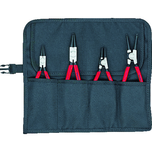 トラスコ中山 KNIPEX 4本組 スナップリングプライヤー 116-0682(ご注文単位1セット)【直送品】