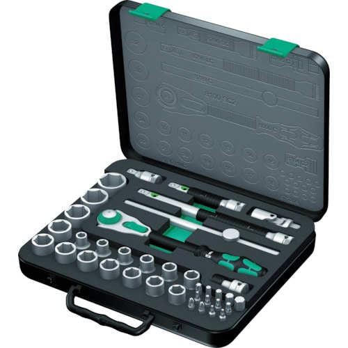 トラスコ中山 Wera 8100SC2 サイクロップラチェットセット 1/2(ご注文単位1セット)【直送品】