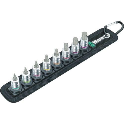 トラスコ中山 Wera BELT 2 8740A Hex-Plus HF ベルトソケットセット 1/4(ご注文単位1セット)【直送品】