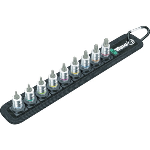 トラスコ中山 Wera BELT 3 8767A TX HF ベルトソケットセット 1/4(ご注文単位1セット)【直送品】