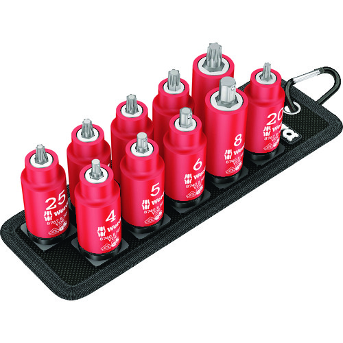 トラスコ中山 Wera Belt B ホールディングファンション VDE絶縁ビットソケットベルトセット 1(ご注文単位1セット)【直送品】