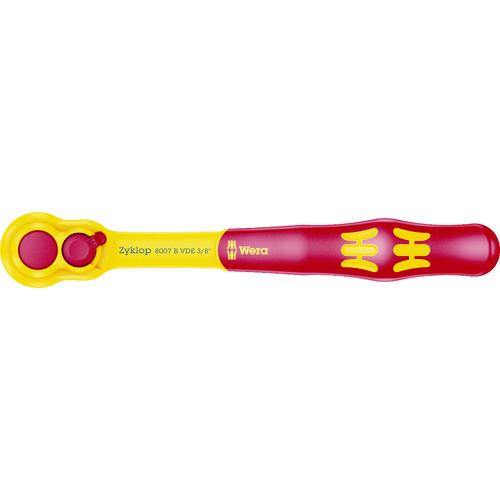 トラスコ中山 Wera 8007B VDF 絶縁ラチェットハンドル 差込角9.5mm(ご注文単位1個)【直送品】