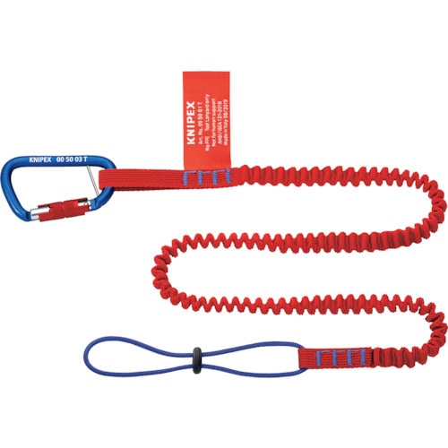 トラスコ中山 KNIPEX 落下防止ストラップ カラビナ付き(ご注文単位1セット)【直送品】