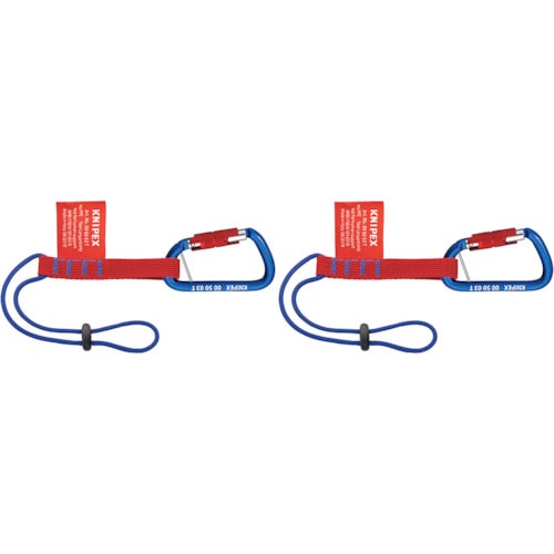 トラスコ中山 KNIPEX 落下防止ストラップ用アダプター カラビナ(ご注文単位1セット)【直送品】