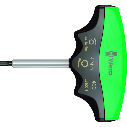 トラスコ中山 Wera 400 トルクドライバーT型 ヘックスプラス六角4.0 / 4.0 Nm(ご注文単位1個)【直送品】