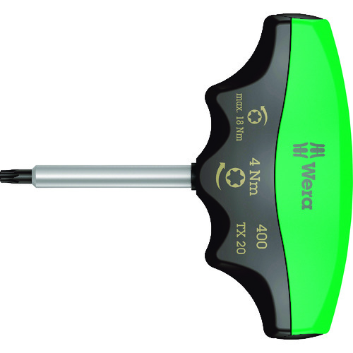 トラスコ中山 Wera 400 トルクドライバーT型 トルクス TX20 / 4.0 Nm(ご注文単位1個)【直送品】