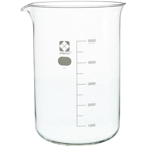 トラスコ中山 SIBATA ビーカー 5L(ご注文単位1個)【直送品】