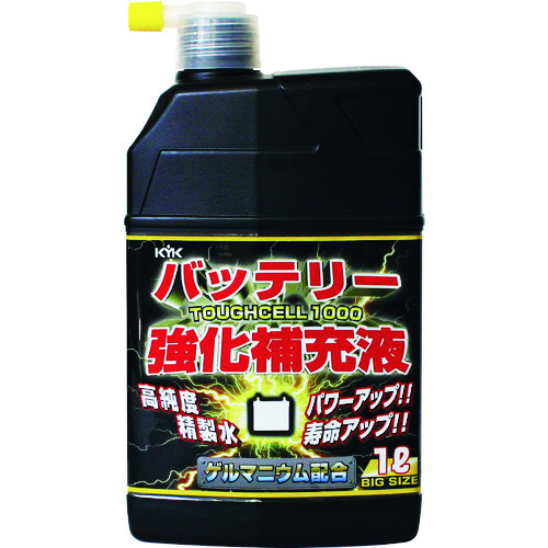 トラスコ中山 KYK バッテリー強化補充液タフセル1000(ご注文単位1個)【直送品】