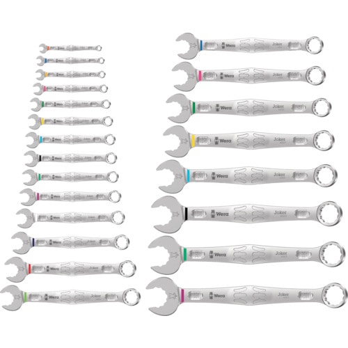 トラスコ中山 Wera 6003 Joker コンビネーションスパナセット 22点(ご注文単位1セット)【直送品】