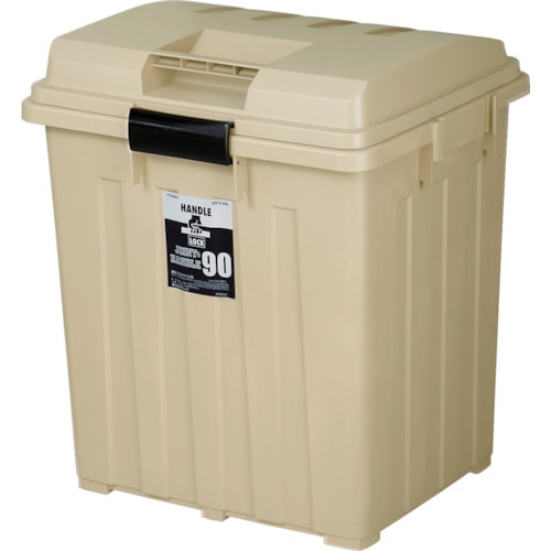 トラスコ中山 TONBO 連結ハンドルペール90 カーキ(ご注文単位1個)【直送品】