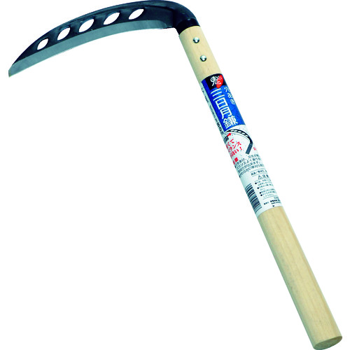トラスコ中山 浅野木工所 (鋼付)穴あき三日月鎌(丸型)180mm(ご注文単位1個)【直送品】