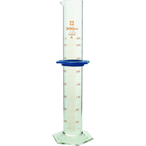 トラスコ中山 SIBATA メスシリンダー カスタムA 300ml（ご注文単位1本）【直送品】