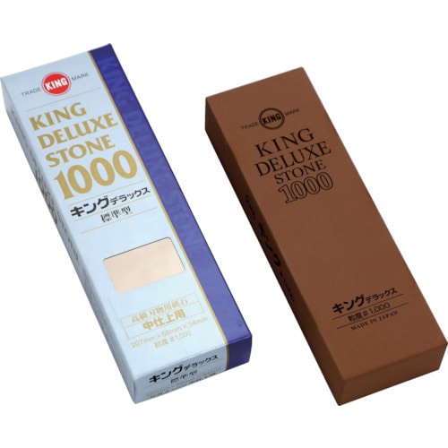 トラスコ中山 キング砥石 キングデラックス No.1000(標準型) 207×66×34(ご注文単位1個)【直送品】