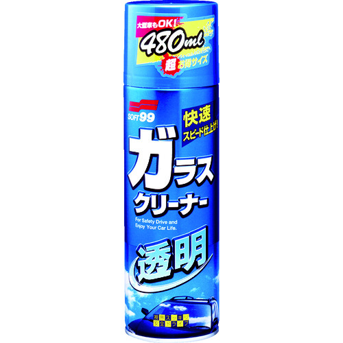 トラスコ中山 ソフト99 ガラスクリーナー透明(ご注文単位1本)【直送品】