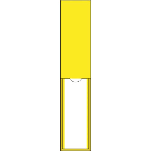 トラスコ中山 緑十字 責任者氏名標識 黄無地タイプ 名122 150×30mm 名札差込式 エンビ(ご注文単位1枚)【直送品】